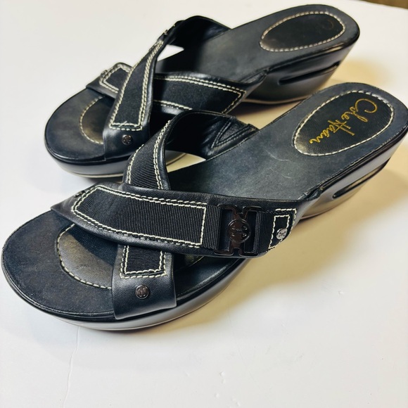 Cole Haan Women's Black Slide Sandals Size 10B. Nice Condition! - Picture 1 of 15